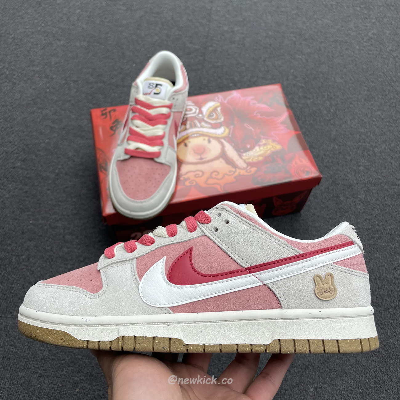 Nike Sb Dunk Low Se 85 Double Swoosh Grey Pink Rabbit Do9457 117 (12) - newkick.cc